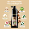 Royal Glow Hair Colour Shampoo 200ml – Instant Grey Coverage, Ammonia-Free, Multi-Use for Men & Women