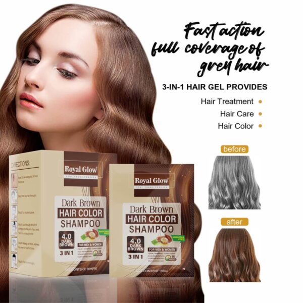 Royal Glow Hair Colour Shampoo Sachet 20ml