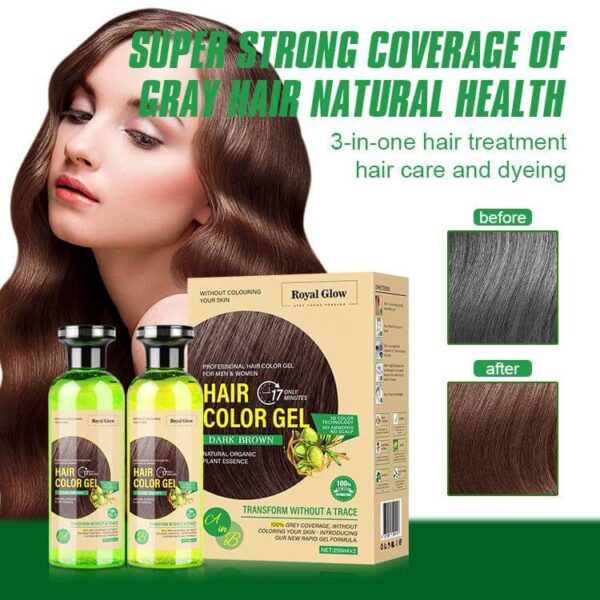 Royal Glow Permanent Hair Colour Gel – Long Lasting Grey Coverage – Professional Hair Dye UK