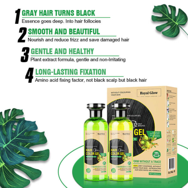 Royal Glow Permanent Hair Colour Gel – Long Lasting Grey Coverage – Professional Hair Dye UK